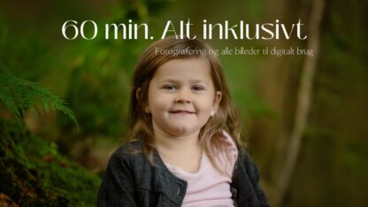 60 min. Alt inklusivt fotografering af børn i Fies Hemmelige Have